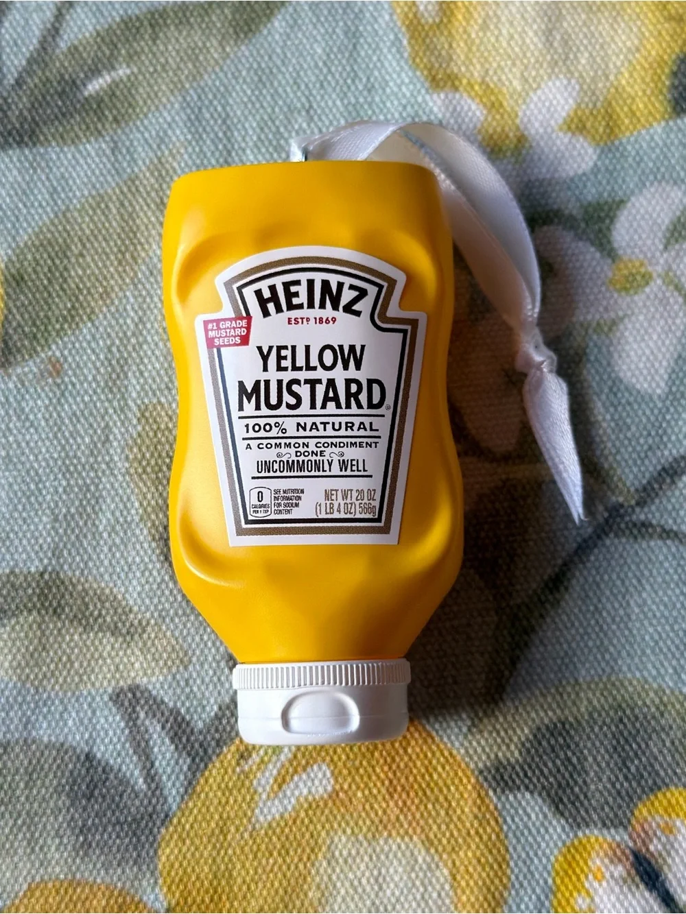 🌭 HALLMARK KEEPSAKE HEINTZ YELLOW MUSTARD ORNAMENT 🌭  NWT 🌭